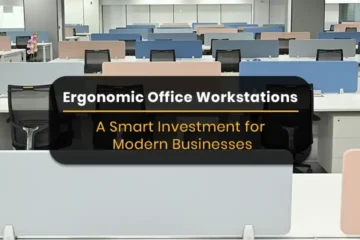 ergonomic office workstation for modern workplaces